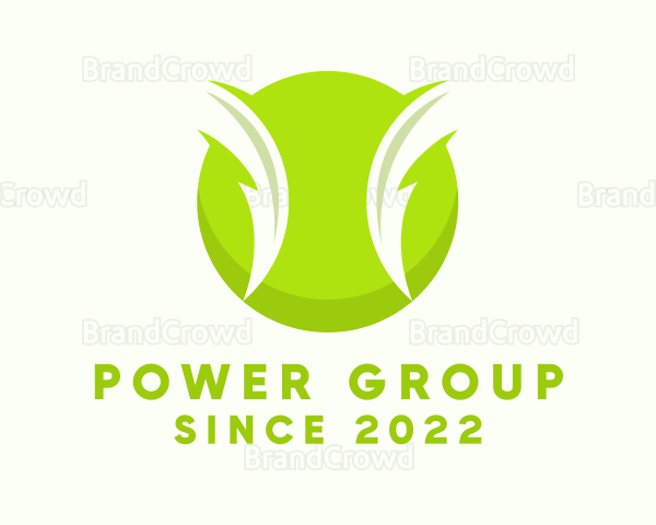 Electric Green Tennis Ball Logo