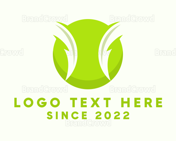 Electric Green Tennis Ball Logo