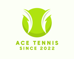 Tennis - Electric Green Tennis Ball logo design