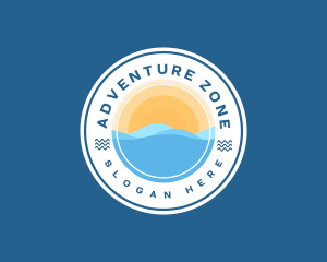 Beach Ocean Adventure logo design