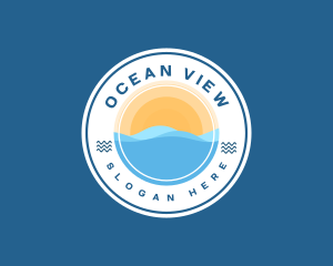 Beach Ocean Adventure logo design