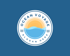 Beach Ocean Adventure logo design