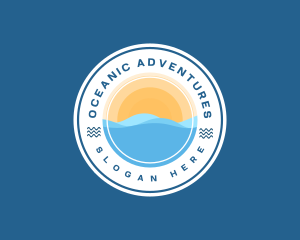 Beach Ocean Adventure logo design