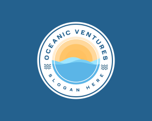 Beach Ocean Adventure logo design