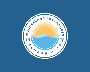 Beach Ocean Adventure logo design