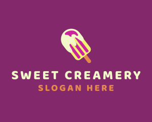 Ice Cream Popsicle logo design