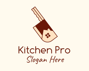 Cookware - Butcher House Knife logo design