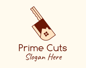 Butcher - Butcher House Knife logo design