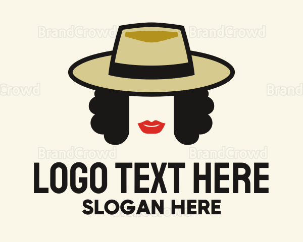 Woman Fashion Hatmaker Logo