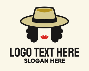 Hat - Woman Fashion Hatmaker logo design