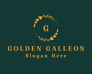 Golden Leaf Jewelry  logo design