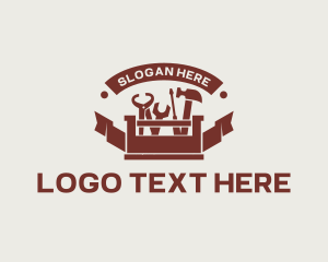 Hipster Tool Box Banner  Logo