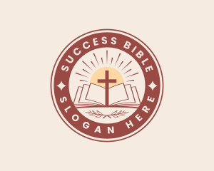 Bible - Cross Holy Bible logo design