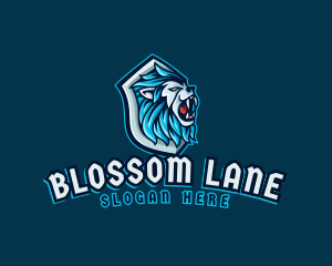 Lion Beast Shield logo design