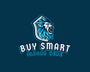 Lion Beast Shield logo design