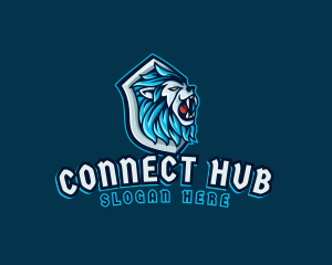 Lion Beast Shield logo design