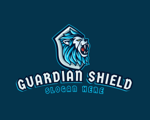 Shield - Lion Beast Shield logo design
