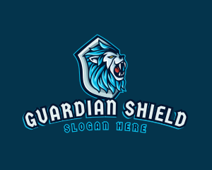 Lion Beast Shield logo design