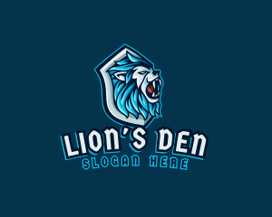 Lion - Lion Beast Shield logo design