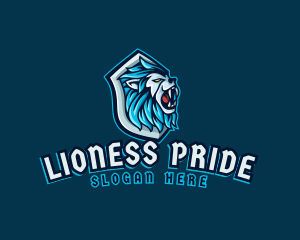 Lion Beast Shield logo design