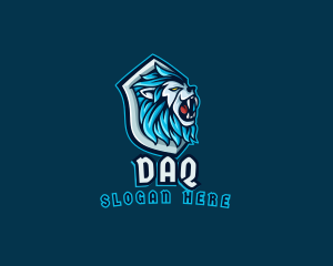 Blue - Lion Beast Shield logo design