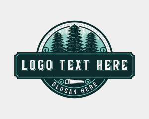 Refurbish - Carpentry Logging Joinery logo design