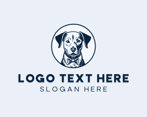 Vintage Puppy Dog logo design