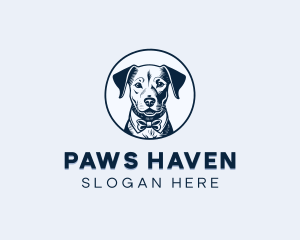 Vintage Puppy Dog logo design