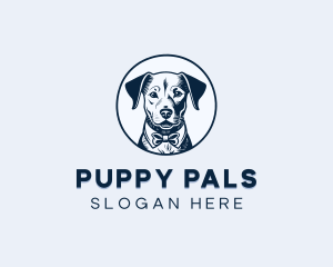 Vintage Puppy Dog logo design