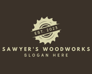 Circular Saw Woodworking logo design