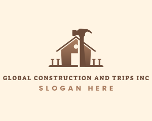 Hammer - Hammer House Construction logo design