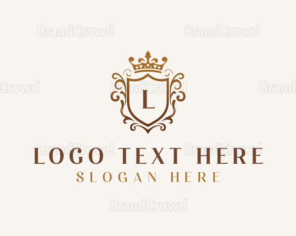 Shield Upscale Crown Logo