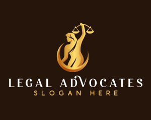 Woman Legal Attorney logo design