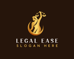 Woman Legal Attorney logo design