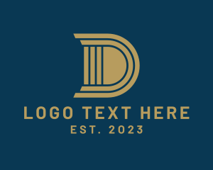 Legal Column Letter D Logo