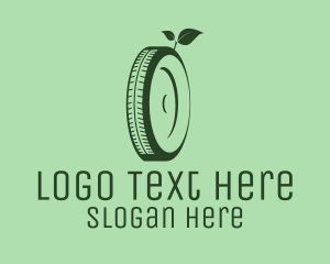 Wheel - Eco Green Tyre logo design