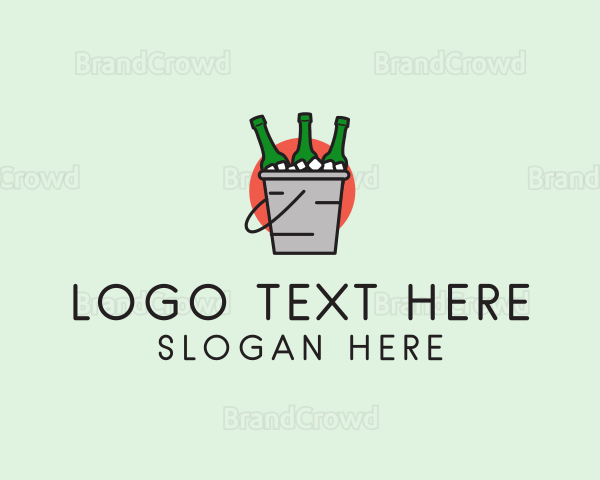 Alcohol Beer Bucket Logo