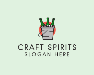 Alcohol - Alcohol Beer Bucket logo design