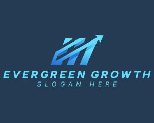 Arrow Graph Trading logo design