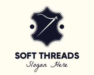 Needle Thread Sewing Badge logo design