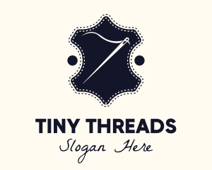 Needle Thread Sewing Badge logo design