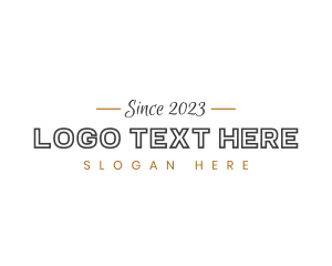 Wordmark - Modern Restaurant Business logo design