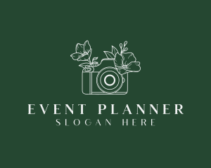 Studio - Floral Camera Photography logo design