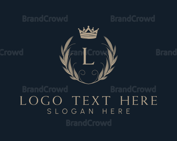 Luxury Wreath Crown Letter Logo