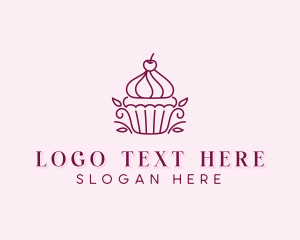 Baker - Cupcake Dessert Bakery logo design