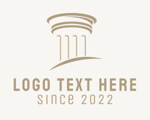 Column - Greek Roman Pillar Column logo design