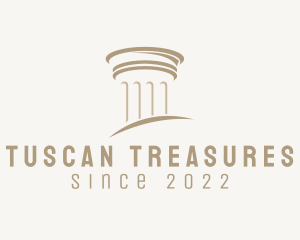 Tuscan - Greek Roman Pillar Column logo design