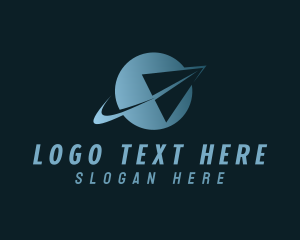 Logistics - Plane Courier Logistics logo design