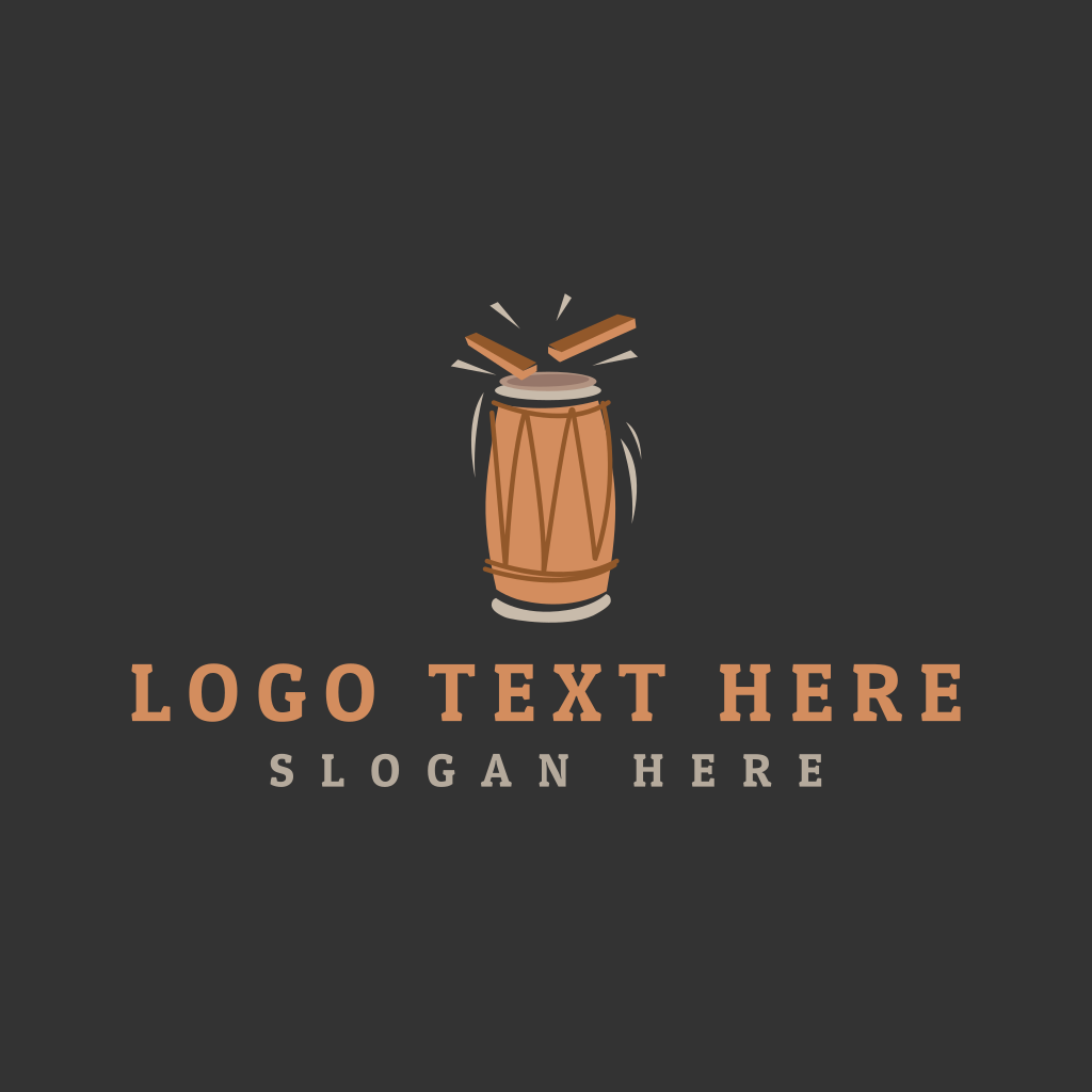 African Tribal Drum Logo | BrandCrowd Logo Maker