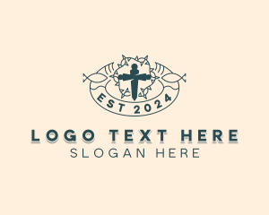 Fish - Christian Cross Worship logo design